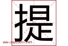 提字意思,提字取名的寓意,带提字的名字-好运起名网