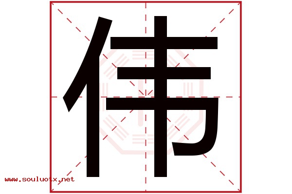 伟字五行属什么,伟字意思,伟字起名寓意