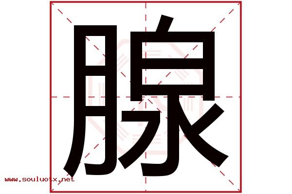 腺字五行属什么,腺字意思,腺字起名寓意