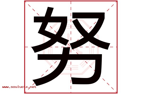 努字五行属什么,努字意思,努字起名寓意